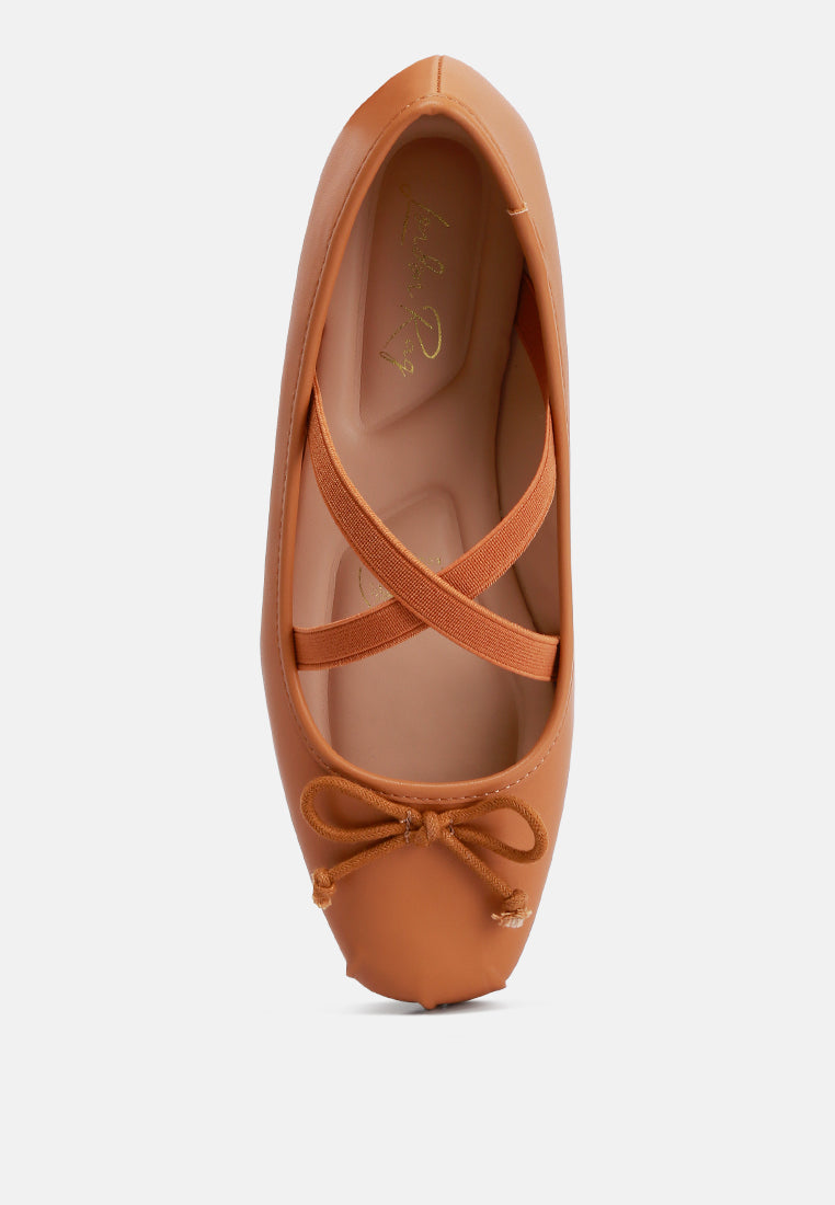 Leina Recycled Faux Leather Ballet Flats - Image 4