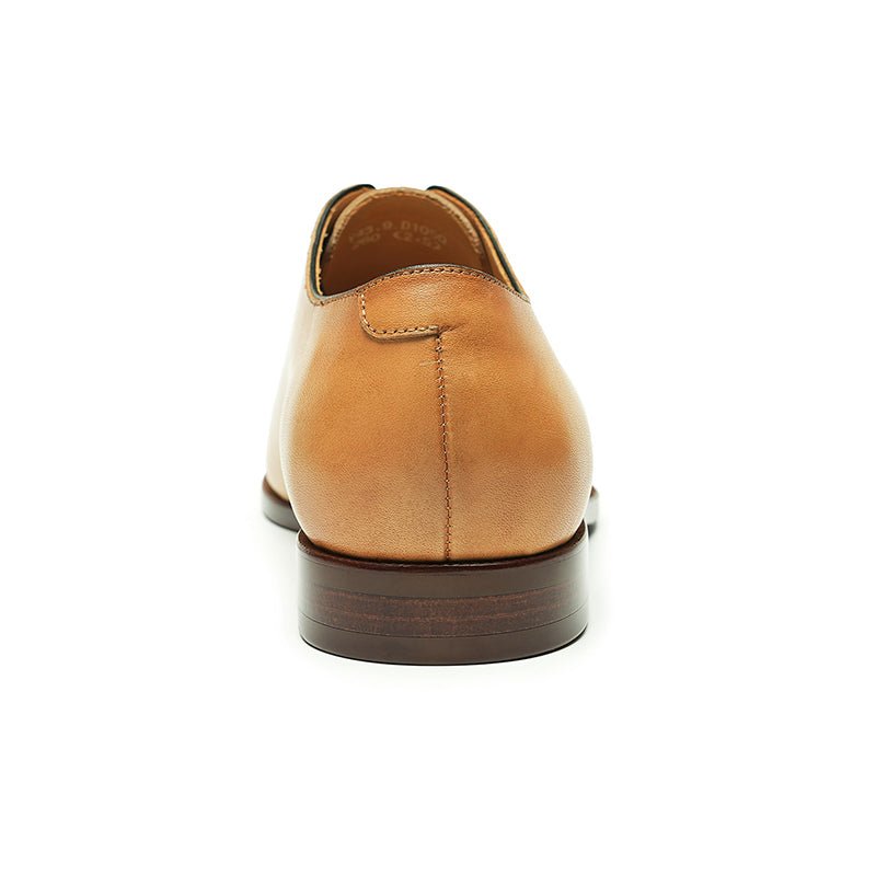 Men’s Calfskin Oxford Cap Toe Lace Up Dress Shoes - Image 4