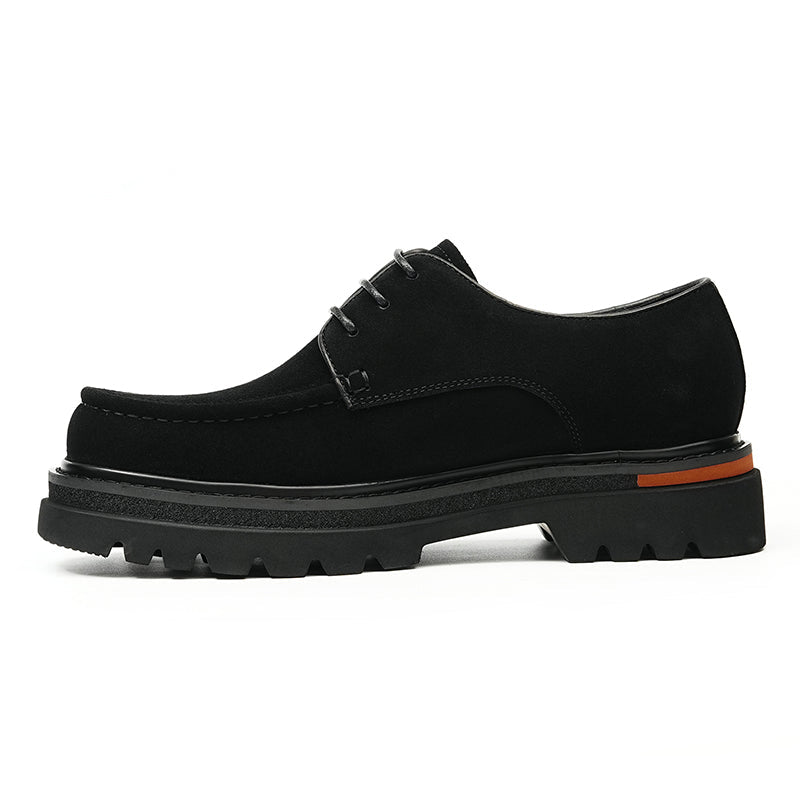 Men’s Suede Derby Shoes with Rugged Business Sole - Image 4