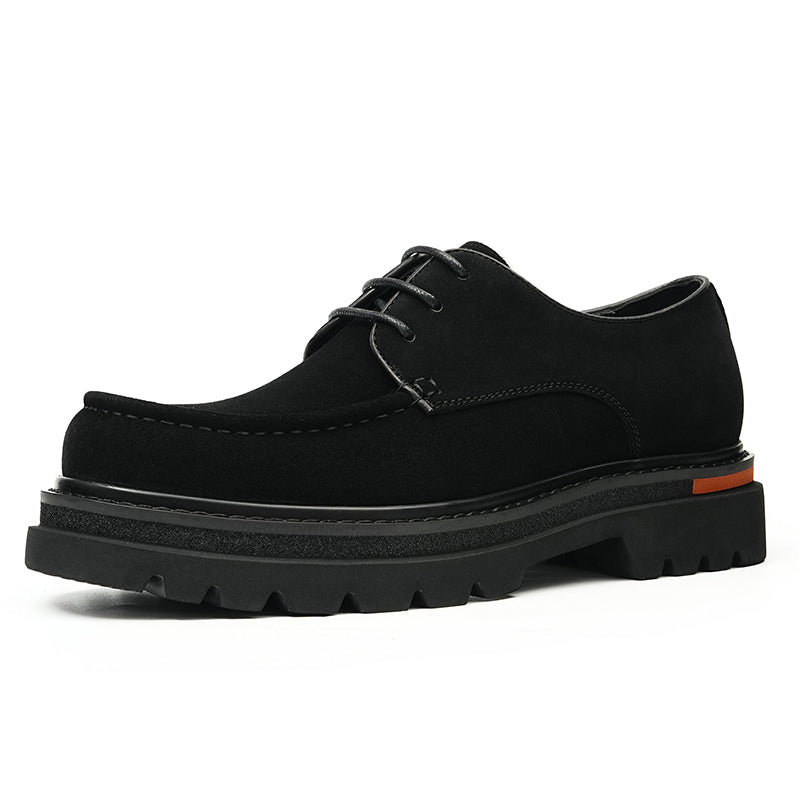 Men’s Suede Derby Shoes with Rugged Business Sole - Image 5