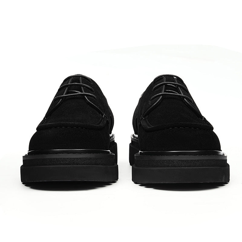 Men’s Suede Derby Shoes with Rugged Business Sole - Image 2