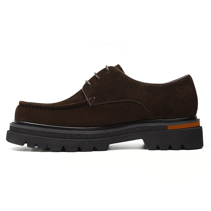 Men’s Suede Derby Shoes with Rugged Business Sole - Image 15