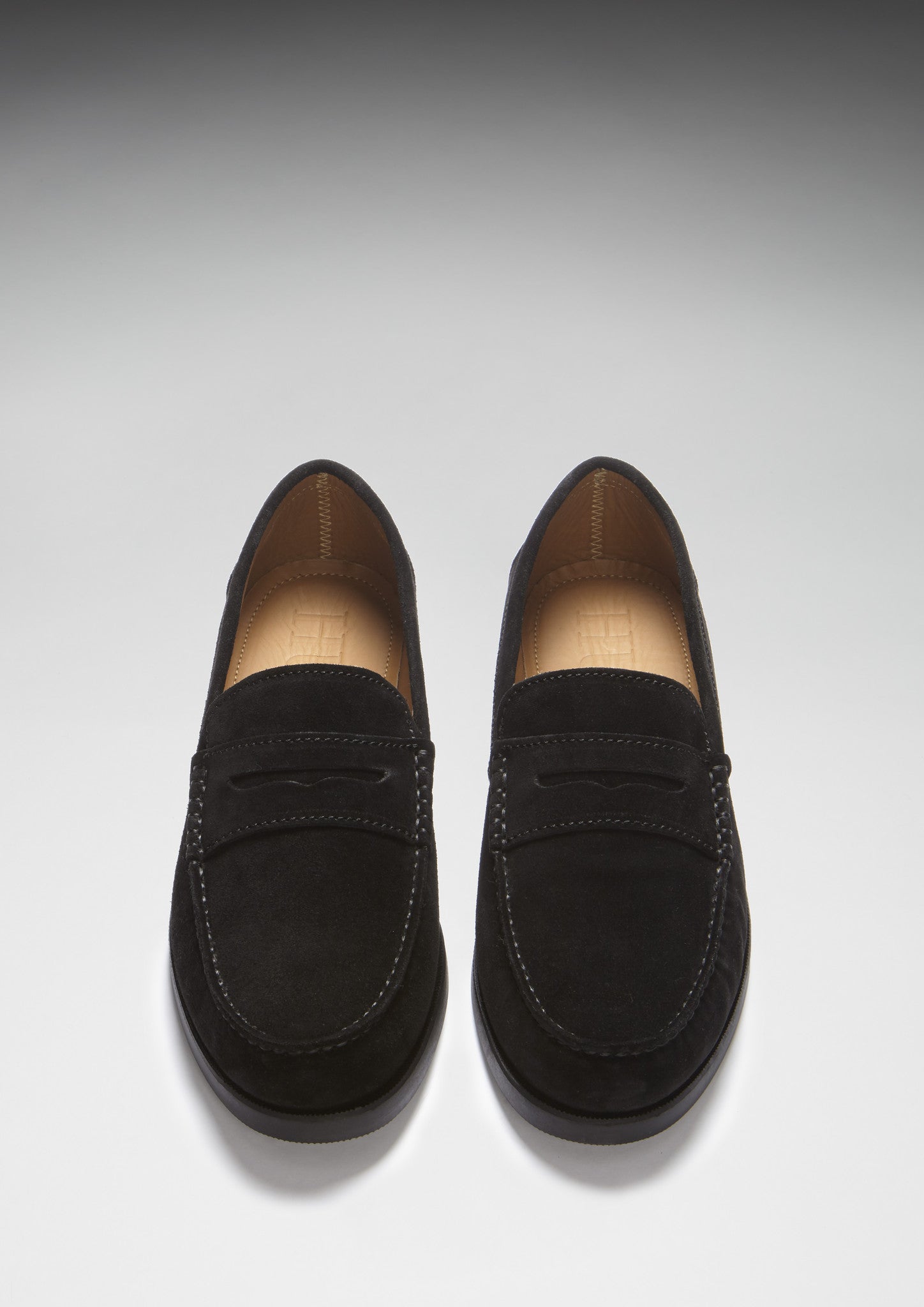 Boat Loafers, black suede - Image 3
