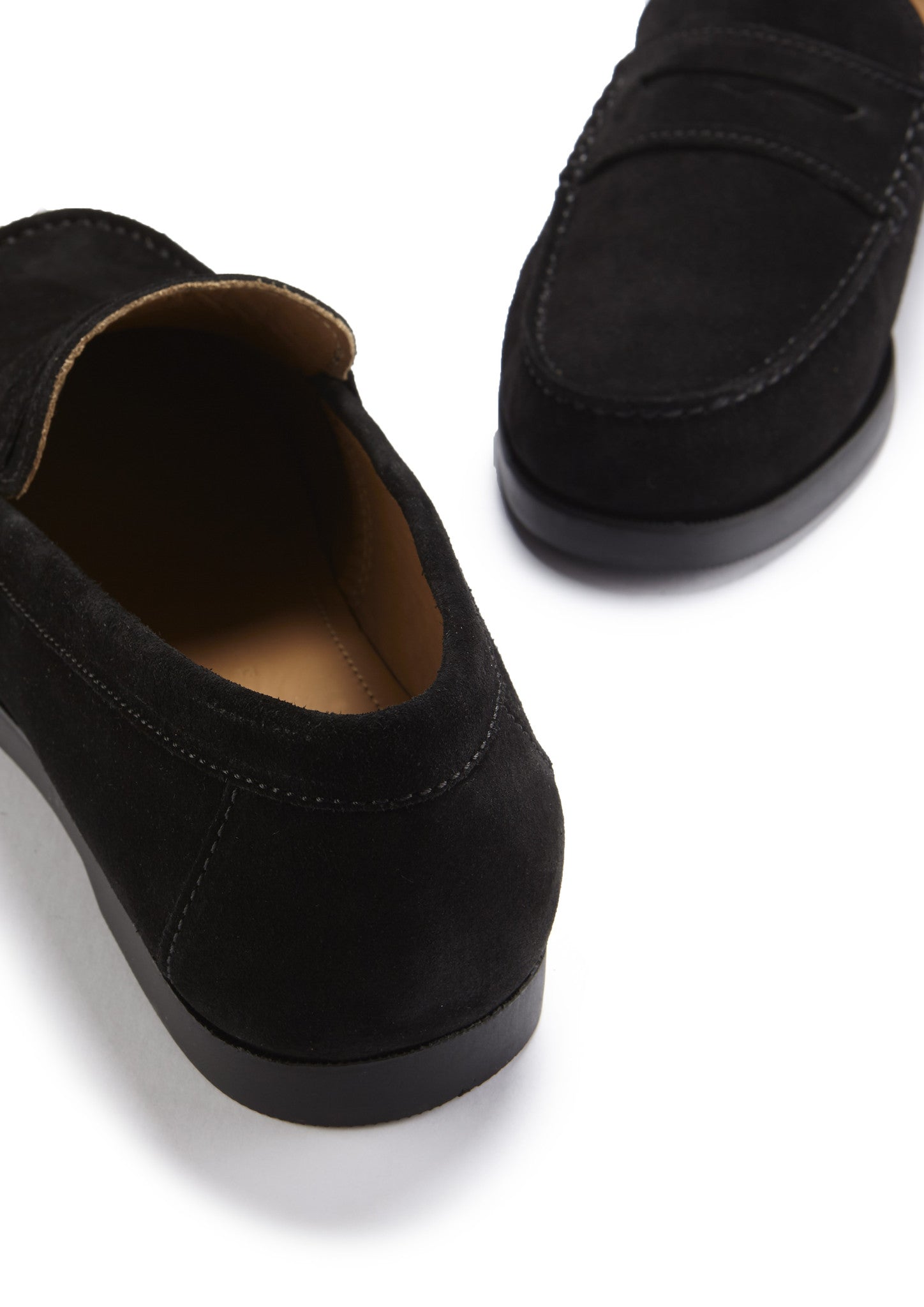 Boat Loafers, black suede - Image 4