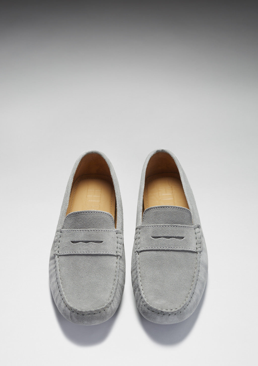 Penny Driving Loafers, dove grey suede - Image 4