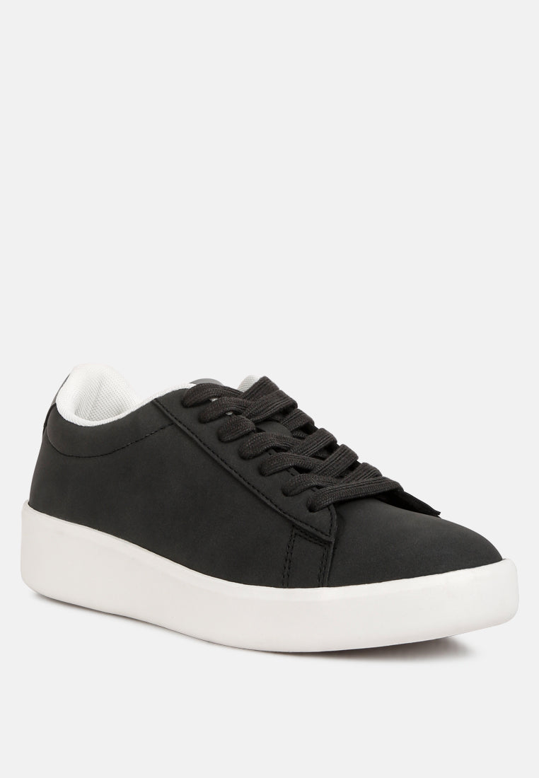 Minky Lace Up Casual Sneakers - Image 2
