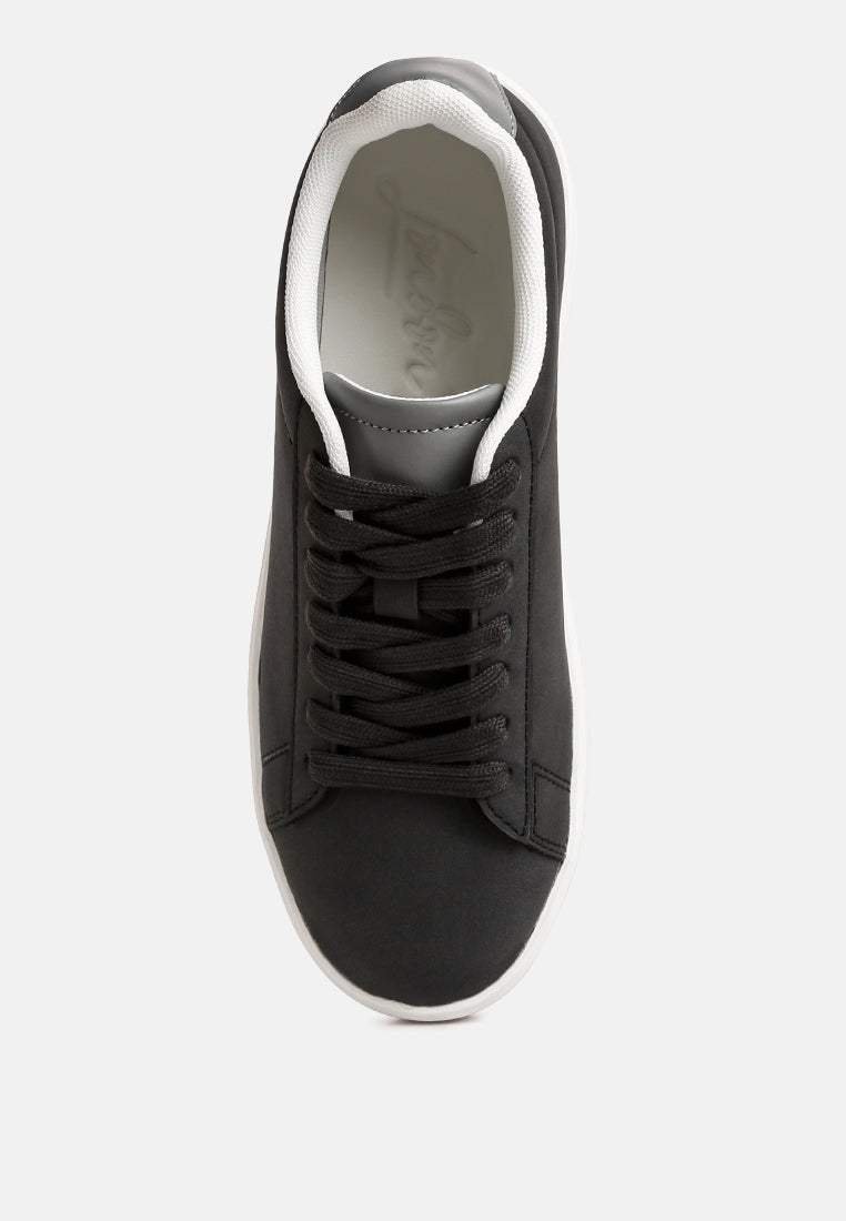 Minky Lace Up Casual Sneakers - Image 4