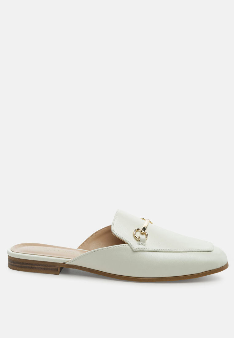 Vasiliki Faux Leather Flat Mules - Image 10