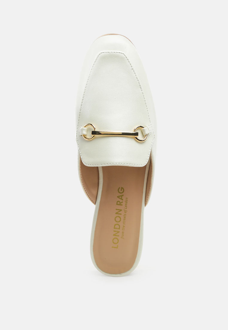 Vasiliki Faux Leather Flat Mules - Image 5