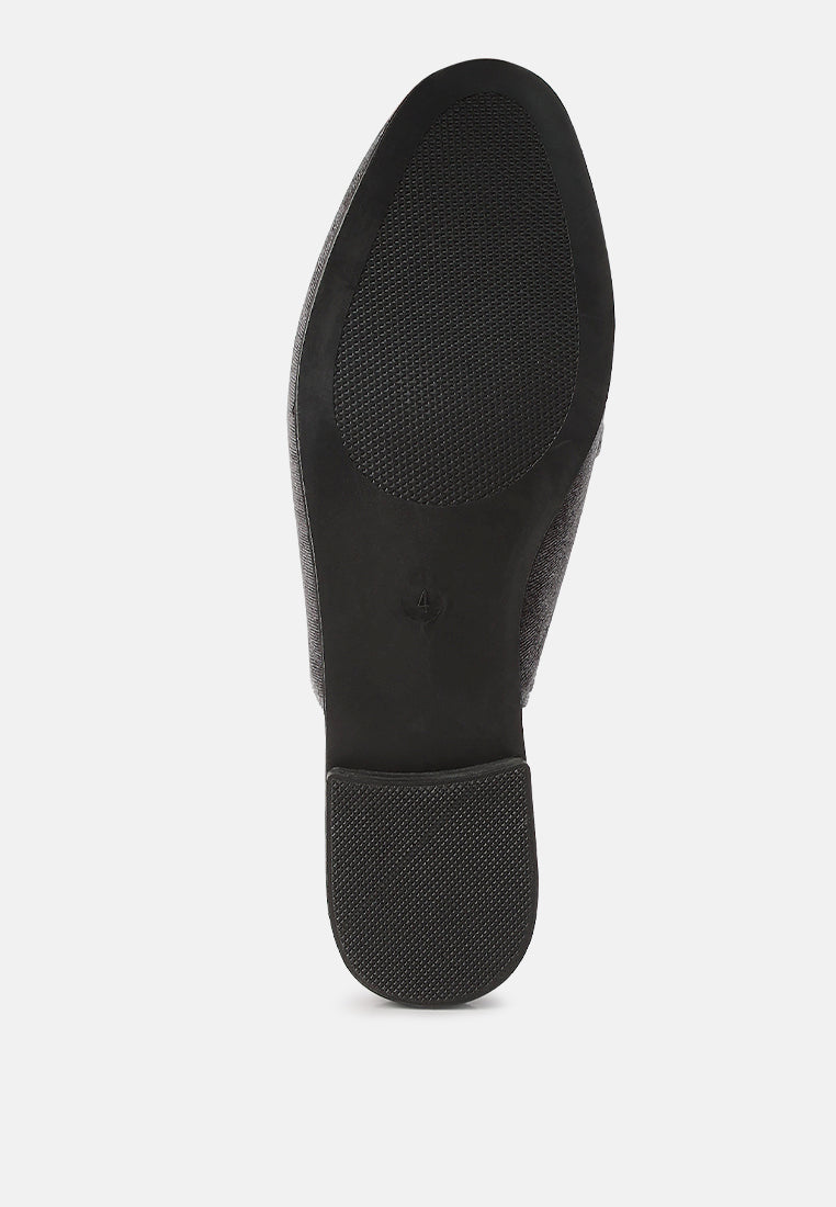 Velvet Buckled Flat Mules - Image 5