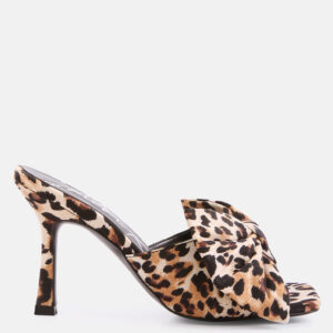Wonderbuz Spool Heel Bow Slider Heels